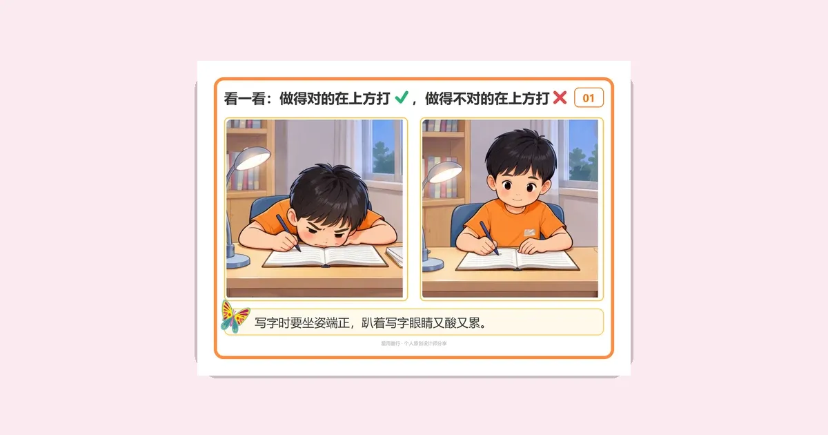 该做不该做怎么教?48张行为对错判断卡让孩子自己打勾