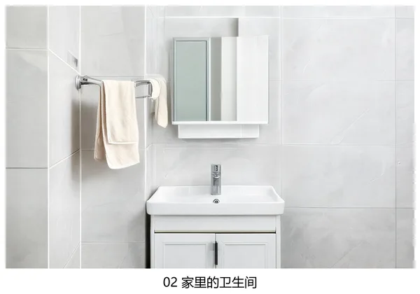 物品场景关联配对卡片 卫生间