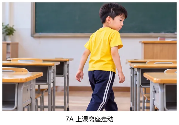 校园问题应对卡示例:上课离座与举手问老师一对