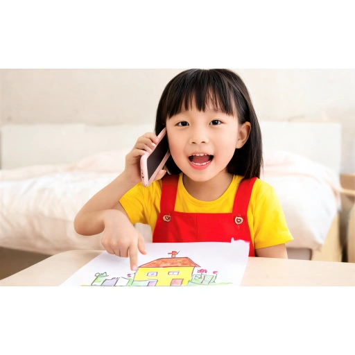 电话对话卡片 说妈妈我今天画画了